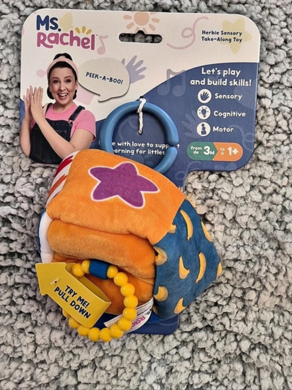 Ms. Rachel Herbie Sensory Take-Along Toy
